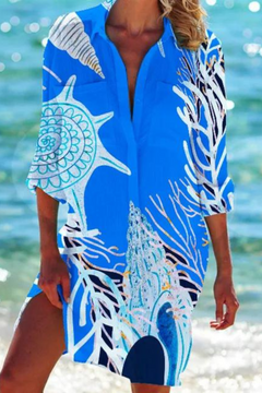 Johanna | Leichte lässige Sommer Strandbluse in Farbe 1