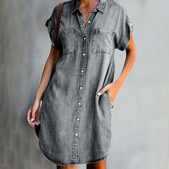 Rebekah - Kleid in Premiumqualität in Grau