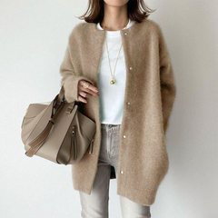 Sophie™ – Eleganter Cashmere-Cardigan für zeitlose Eleganz in Khaki