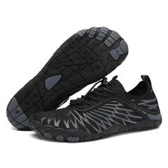 Nieves® | Orthopädische Leichtgewicht-Barfuß-Laufschuhe in Schwarz-Grau