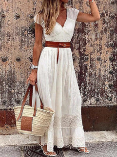 Luisa - Kanten Kleid - Vintage Eleganz in Weiß