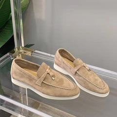 Leila- Wildleder Loafers Damen in Beige
