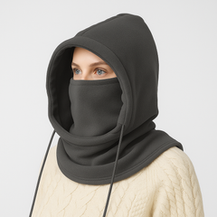 Leni | Frostschutz Kapuzenmaske in Grau