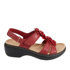 Lesley- Retro Sommer Sandalen für Damen in Rot
