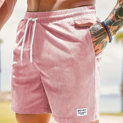 Joshua | Herren Legere strukturierte Shorts in Hellrosa