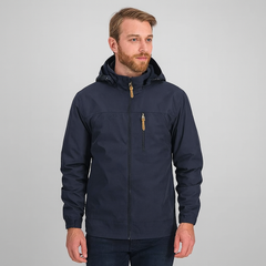 Logan Taktische wasserdichte Outdoor-Kapuzenjacke für Herren in Marineblau