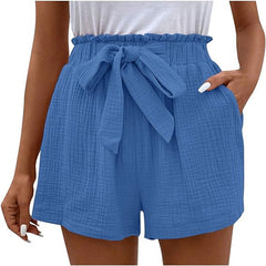 Lotta - Damen Short mit hoher Taille in Blau