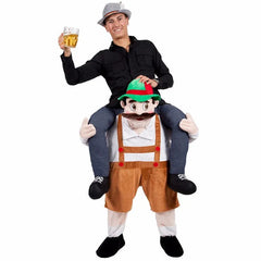 Unisex Halloween Aufsitz-Kostüm | Illusionsdesign & Einteiler in Oktoberfest