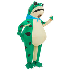 Aufblasbares Frosch-Kostüm Unisex | Ganzkörper & Reißverschluss in Grün