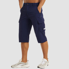 Hudson - Schnelltrocknende Herren Cargo Shorts in Dunkelblau