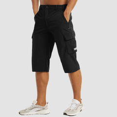 Hudson - Schnelltrocknende Herren Cargo Shorts in Schwarz