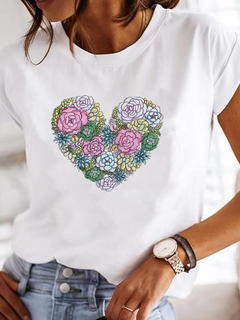 Marina | Lässiges locker sitzendes Sommer T Shirt in Herz