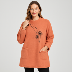 Marlen | Löwenzahn-Thermo-Sweatshirt in Orange