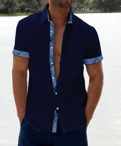 Matthias - Herren Hemd in Marineblau