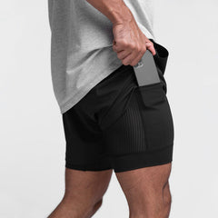 Mauro | Bequeme Trainingsshorts in Schwarz