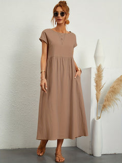 Celeste | Casual Kleid in Khaki