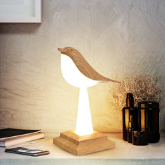 BirdLight - Tischleuchte in Holz
