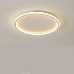 Moderne Runde LED-Deckenleuchte im Skandinavischen Stil für Wohnzimmer – Gleichmäßige Beleuchtung, 20-60 cm Durchmesser in 20cm Weiß