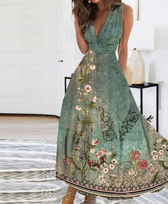 Raya - Stylisches Sommerkleid in Grün