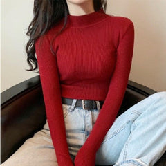 Birmadeth - Strickpullover - Slim-Fit-Stil in Rot