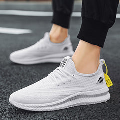 Herren Sportliche Atmungsaktive Sneakers in Weiß