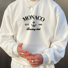 Damen Sweatshirt mit großzügigem Schnitt und einzigartigem Druck in Weiß