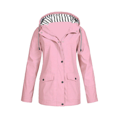 Regenjacke Damen Wasserdicht | Leicht & Mit Kapuze in Rosa