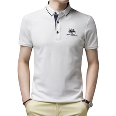 Alphonse | Herren Elegant Polo Hemd | Kurzarm in Weiß