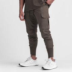 Damon | Multi-Taschen Jogginghose in Braun