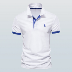Lukas |  Baumwoll-Poloshirt für sportlich-legere Looks in Weiß