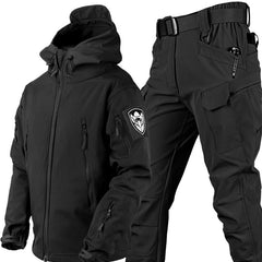Nomad-Set | Wetterfeste Outdoor-Kombination in Schwarz