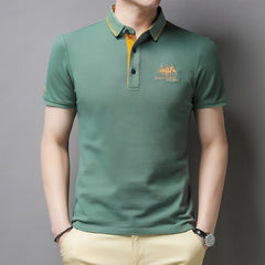 Alphonse | Herren Elegant Polo Hemd | Kurzarm in Grün
