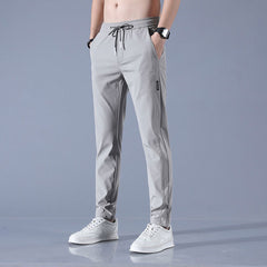 Alf - Schnelltrocknende Hose mit Stretch in Hellgrau