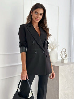 Femke | Klassischer Blazer mit modernem Schnitt in Schwarz