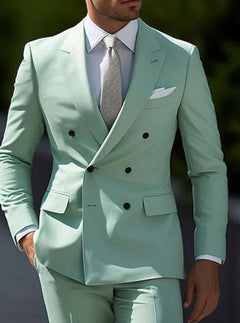 Herren Hochzeitsgast Anzug Slim Fit | Elegant & Modern in Hellgrün