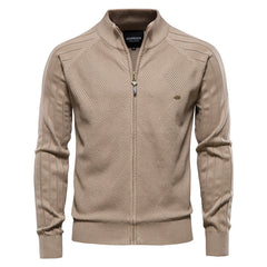 Logan™ | Offene Kragen-Strickjacke in Khaki