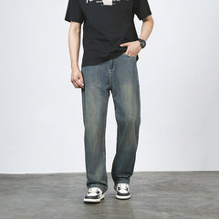 Porto | Relaxed Fit Stretch Jeans in Retroblau