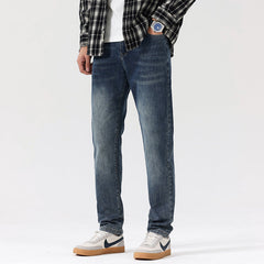 Aiden | Slim Fit Stretch-Jeans in Marineblau