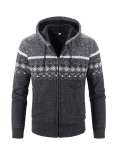 Arnold - Warme Strickjacke in Dunkelgrau