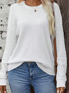 LAESSIGER LANGARM-RUNDHALS-STRICKPULLOVER | MODERNER STIL, KOMFORTABEL, VIELSEITIG in Weiß