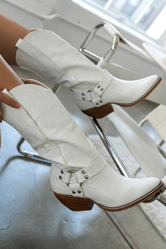 Elegante Stilvolle Cowboystiefel Für Damen | Bequem in Weiß