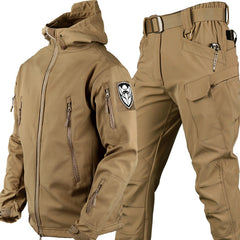 Nomad-Set | Wetterfeste Outdoor-Kombination in Braun