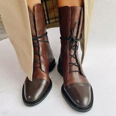Alina - Klassische Vintage-Stiefel Für Damen in Braun