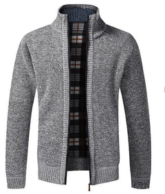Lennart | Lässiger Strick-Cardigan in Hellgrau