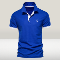 Lukas |  Baumwoll-Poloshirt für sportlich-legere Looks in Blau