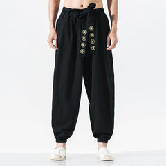 Hideo | Japanische Komforthose in Schwarz