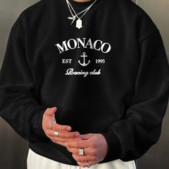 Damen Sweatshirt mit großzügigem Schnitt und einzigartigem Druck in Schwarz