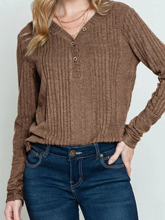LÄSSIGER PULLOVER | EINFACHER STIL in Braun