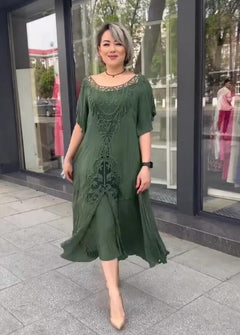 Miriam - Stilvol Sommerkleid - Vielseitig in Grün