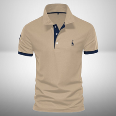 Lukas |  Baumwoll-Poloshirt für sportlich-legere Looks in Khaki